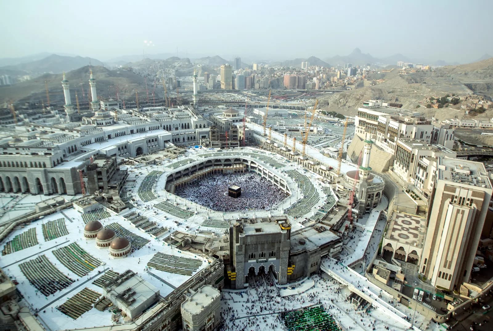View of the historic skyline across Mecca, Medina and Al Ahsa