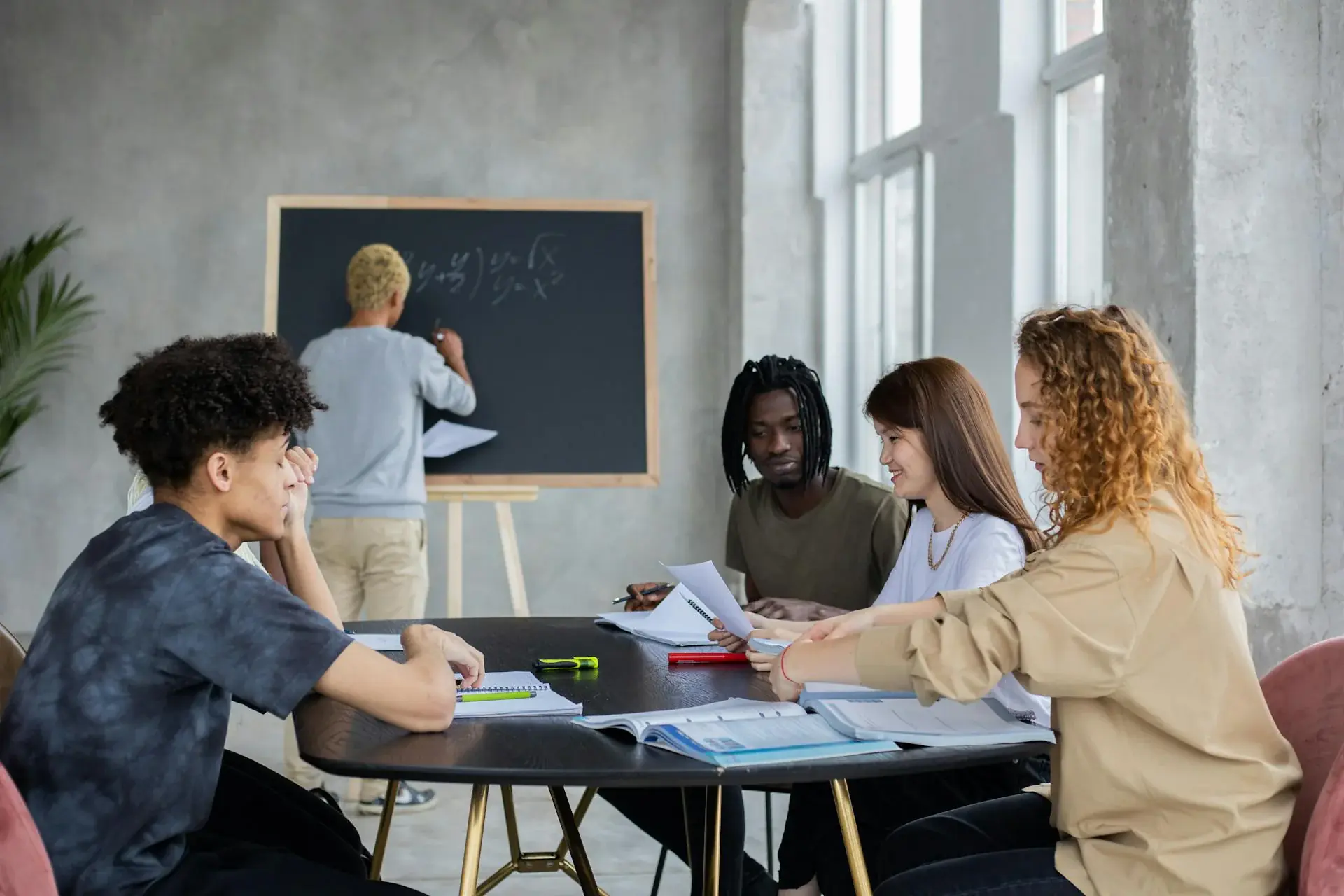 Diverse students learning mathematics